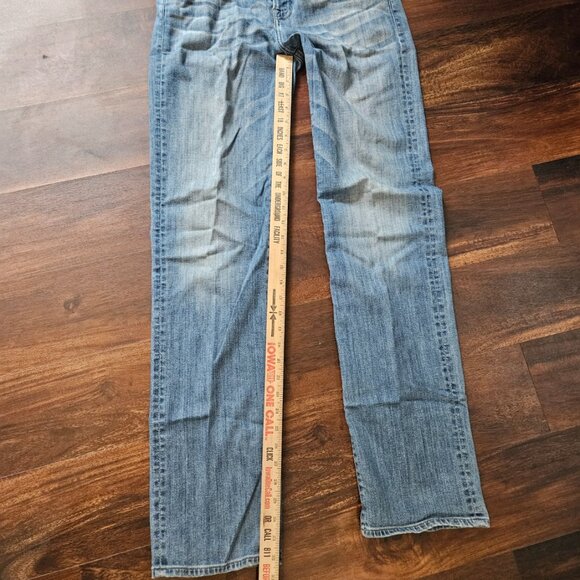 7 For All Mankind Luxe Performance Jeans Mens 30x32 Faded Stretch Slim Fit USA - Picture 8 of 9